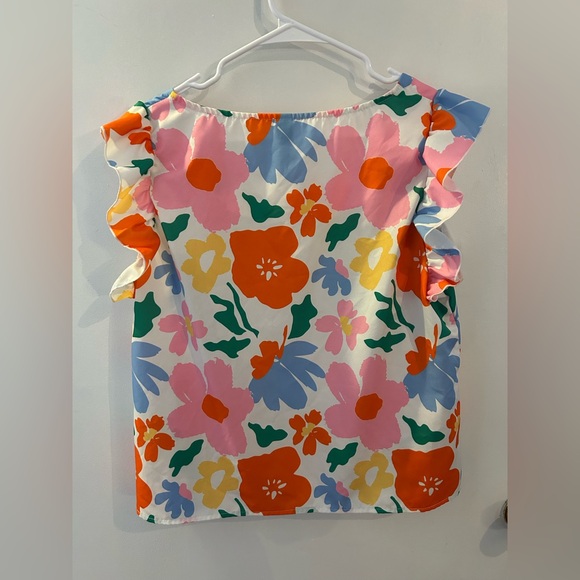 Multicolor Floral Ruffle Blouse - Picture 2 of 2